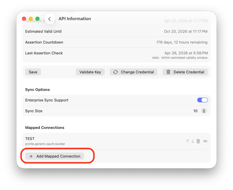 Mapped Connections in ABM Warranty