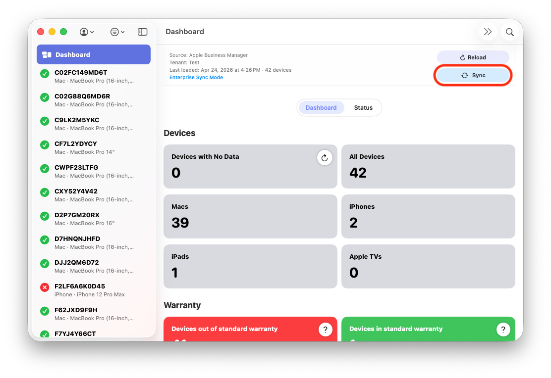 Outbound Jobs full sync run view