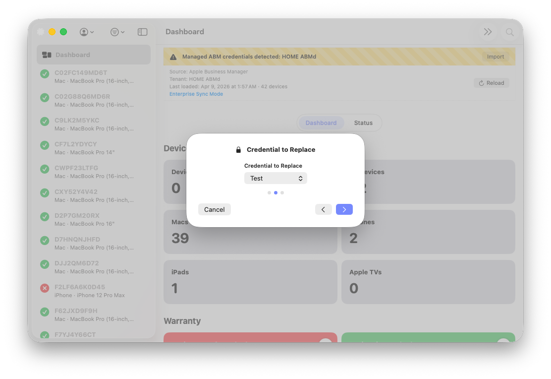 Managed credential rotation flow step 2